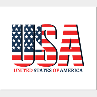 USA Flag Posters and Art